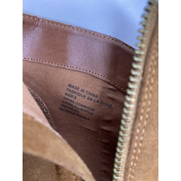 Ecote Boots Size 8 Women's Urban Outfitters Cowsuede Size Zipper Pointed Toe Tan - Picture 6 of 6